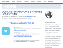 Tablet Screenshot of c5extras.com